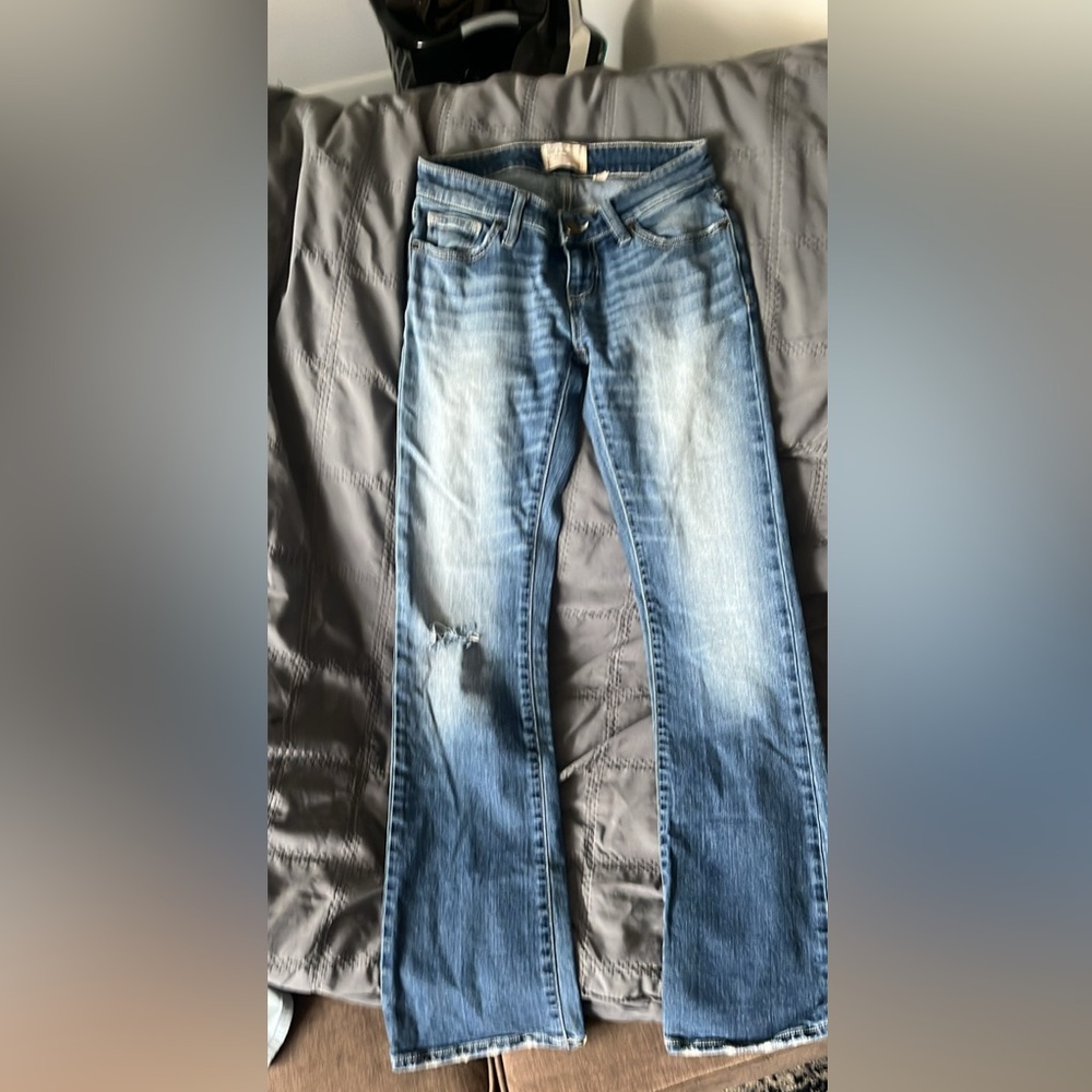 BKE Slim Fit Distressed Blue Jeans